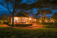 Tents at night